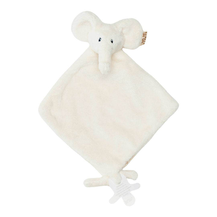 Bambam Recycled Elephant Tuttle met Naam - Borduren - Ivory - Caro B Handmade