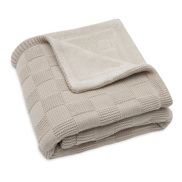 Deken Box Knit/Velvet Jollein GOTS met Naam - Borduren Jollein