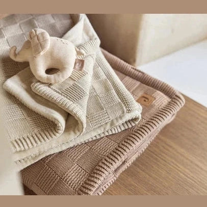 Deken Box Knit Jollein GOTS met Naam - Borduren Jollein