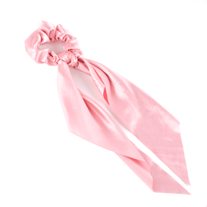 Satijnen Scrunchie met strik - Bow - Busy Lizzie