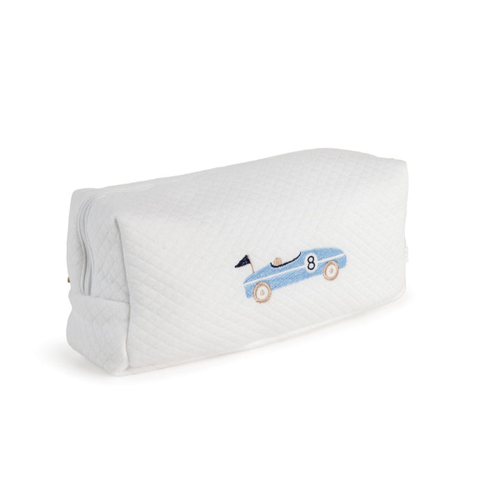 Geborduurde toilettas & slab - Kraamcadeauset