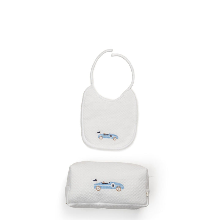 Geborduurde toilettas & slab - Kraamcadeauset