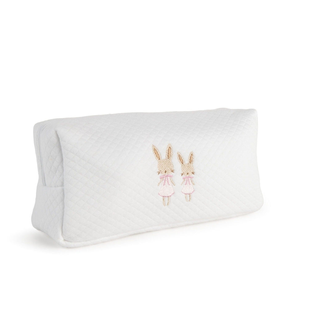 Geborduurde toilettas & slab - Kraamcadeauset