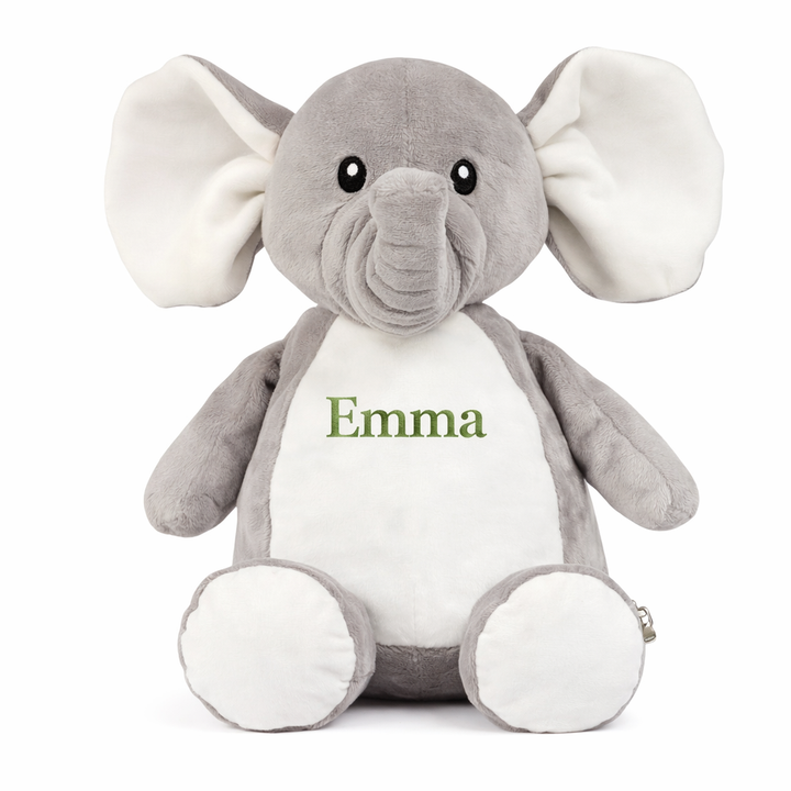 Geboorteknuffel met naam en/of geboortedetails - Borduren Caro B Make It Yours