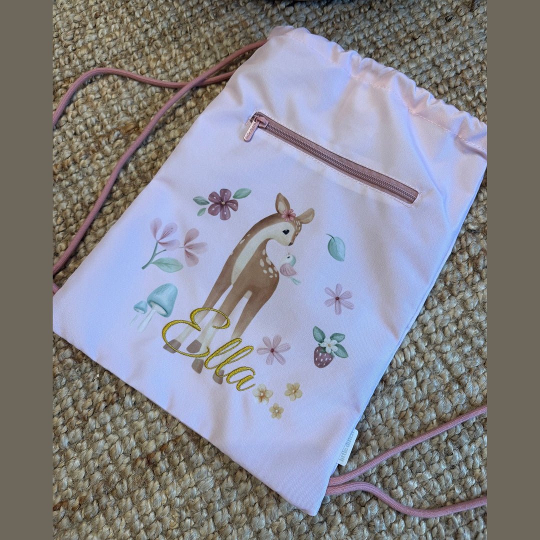 Little Dutch Gymtas met Naam - Borduren Little Dutch