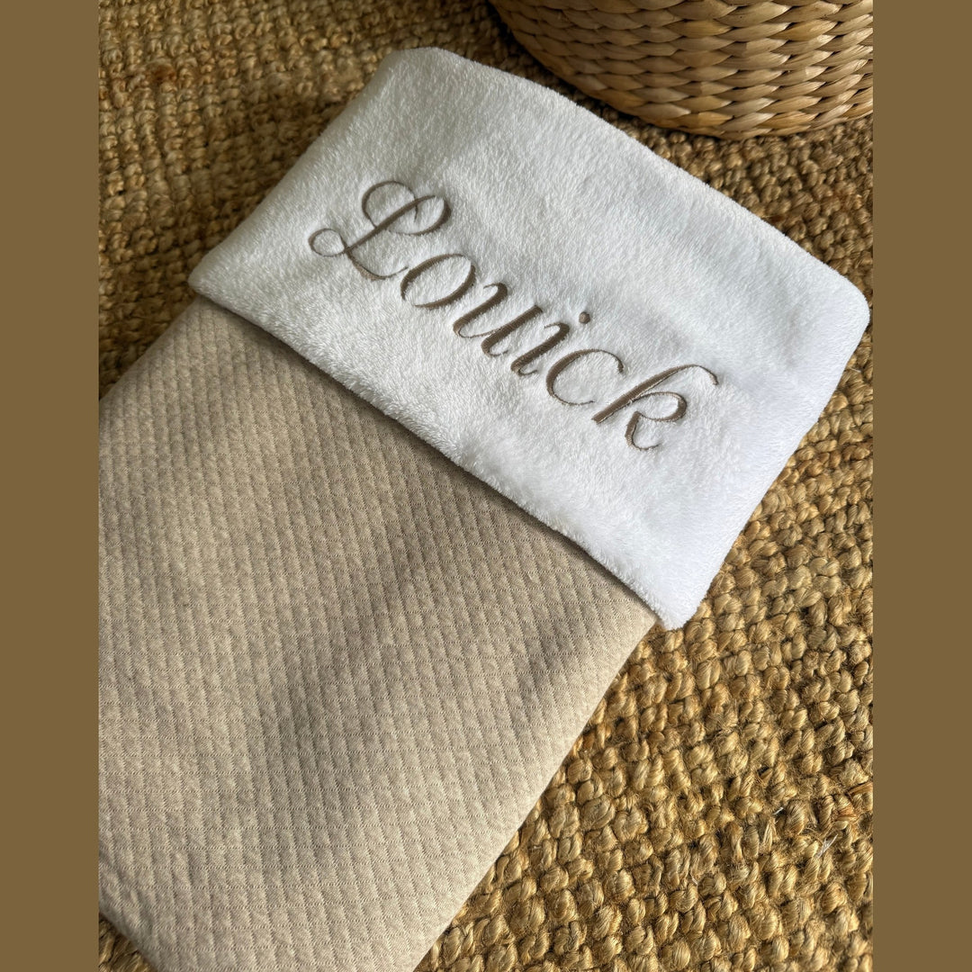 Babydeken met Naam – Luxe Losangestof & Zachte Fleece Caro B Handmade - Signature Collection