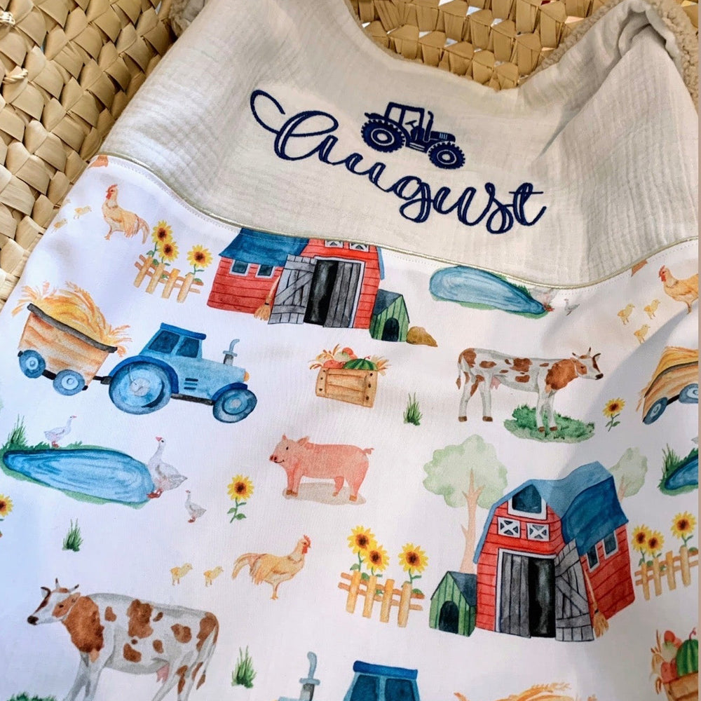 Handgemaakt Babydeken Boerderij – Exclusieve Stoffen & met Naam Caro B Handmade