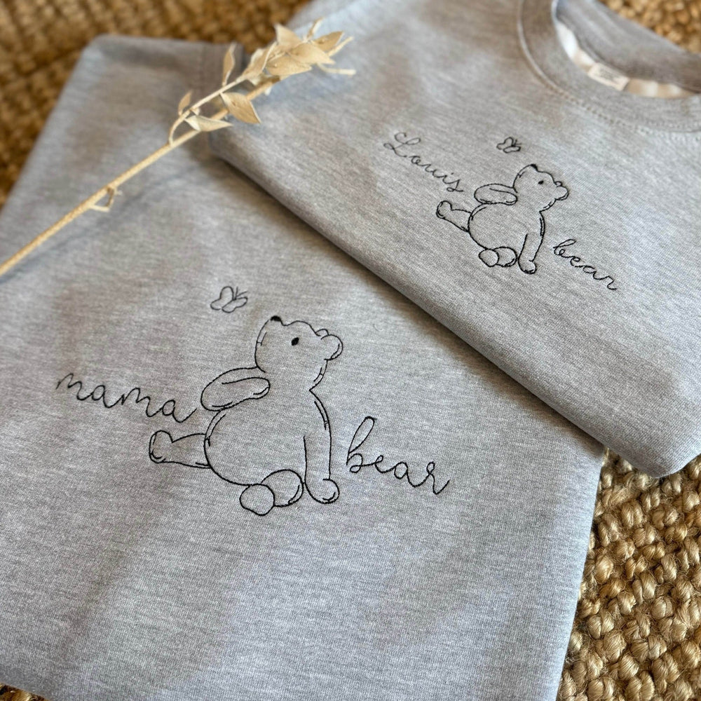 Kind Sweater Bear - Geborduurd met Naam van je Baby - Caro B Handmade
