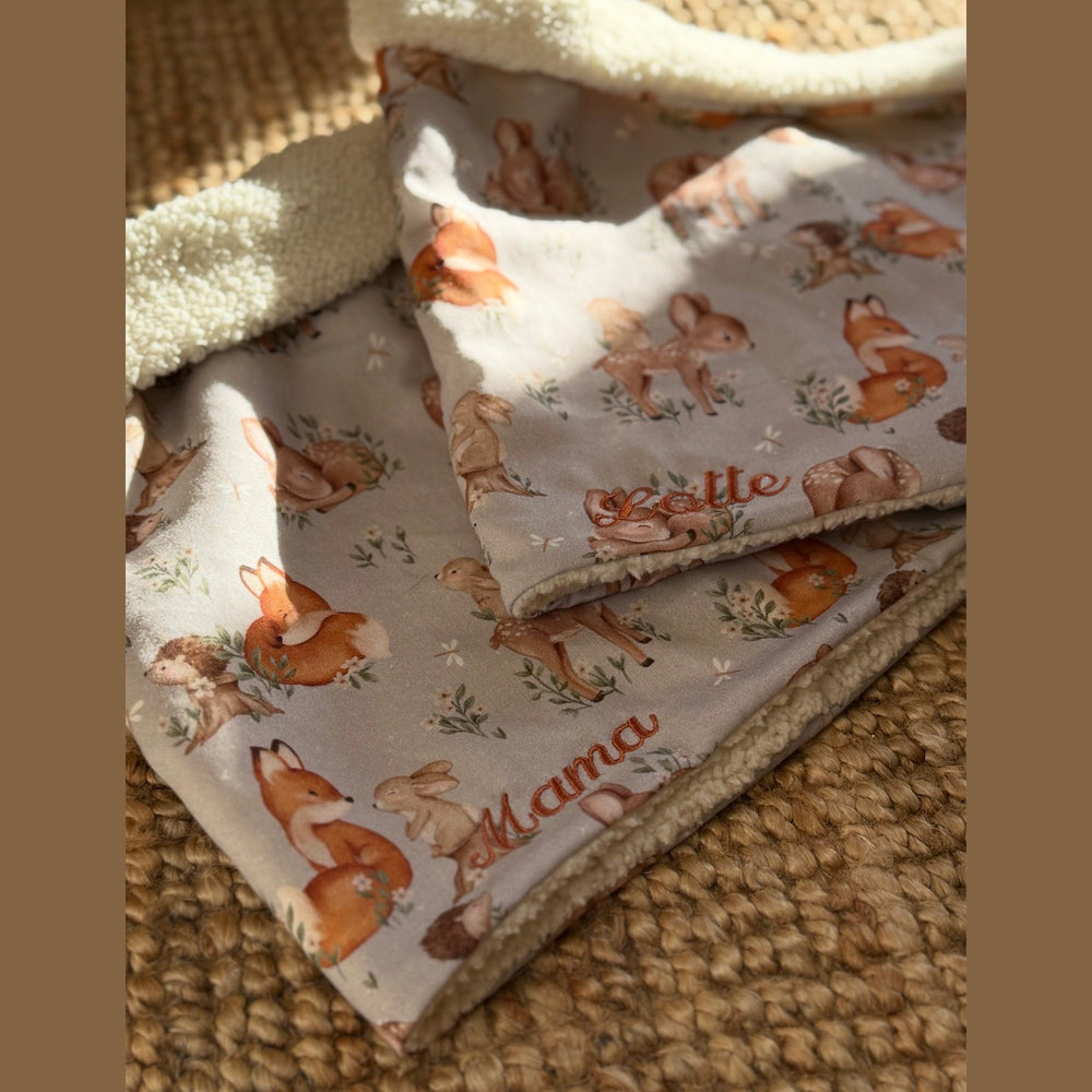 Snood of sjaal in zachte fleece - Handgemaakt halswarmer - Eigen prints Caro B Handmade