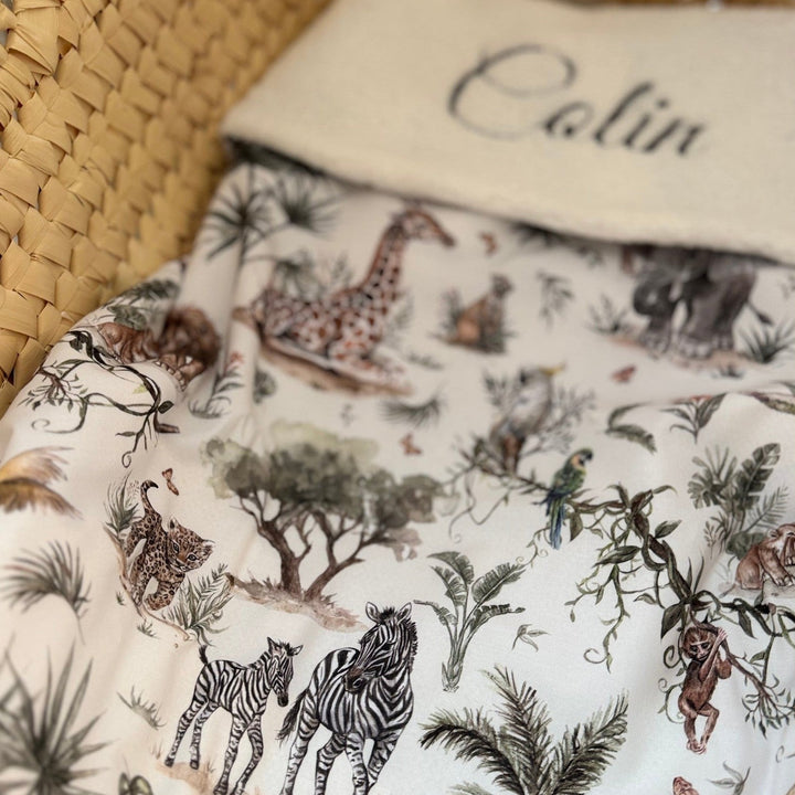 Handgemaakt Babydeken Safari – Exclusieve Stoffen & met Naam Caro B Handmade