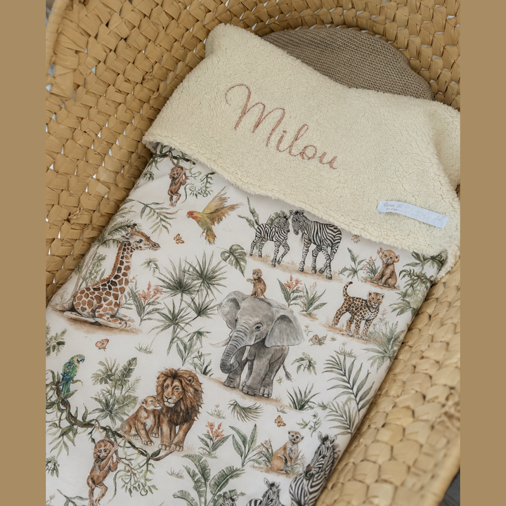 Handgemaakt Babydeken Safari – Exclusieve Stoffen & met Naam Caro B Handmade