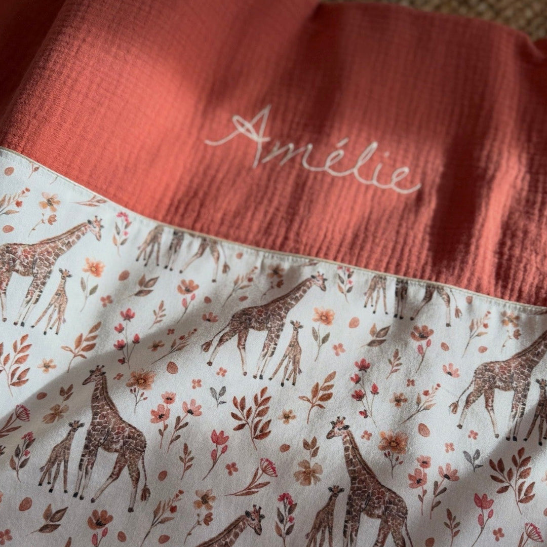 Handgemaakt Babydeken Safari – Exclusieve Stoffen & met Naam Caro B Handmade