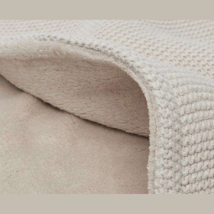 Jollein Deken Basic Knit Fleece met Naam – Gepersonaliseerd Babydeken Jollein