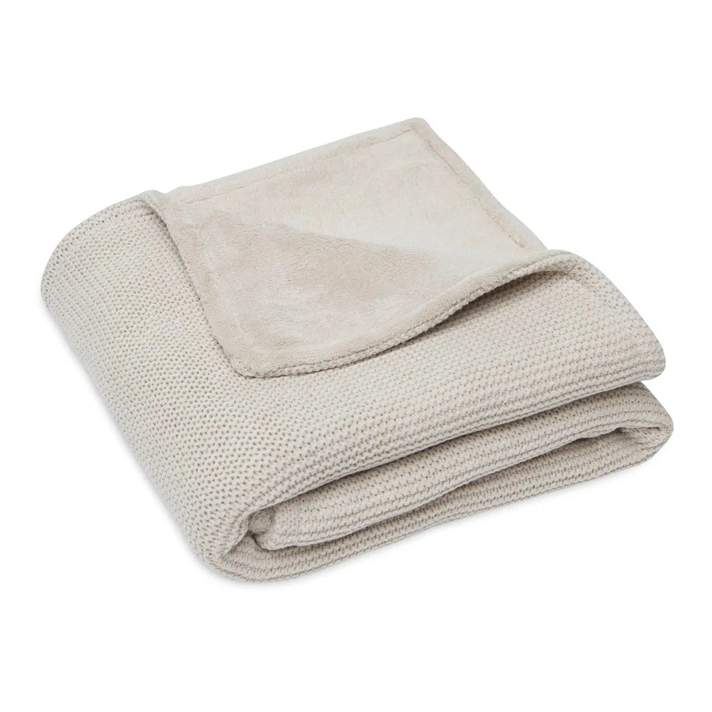 Jollein Deken Basic Knit Fleece met Naam – Gepersonaliseerd Babydeken Jollein