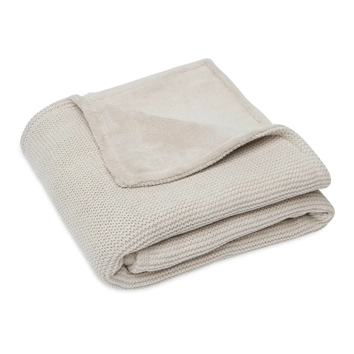Jollein Deken Basic Knit Fleece met Naam – Gepersonaliseerd Babydeken Jollein