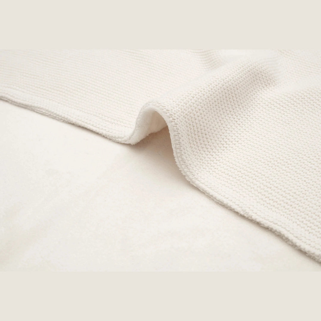 Jollein Deken Basic Knit Fleece met Naam – Gepersonaliseerd Babydeken Jollein