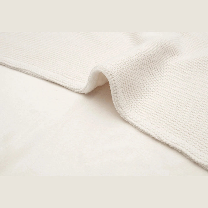 Jollein Deken Basic Knit Fleece met Naam – Gepersonaliseerd Babydeken Jollein