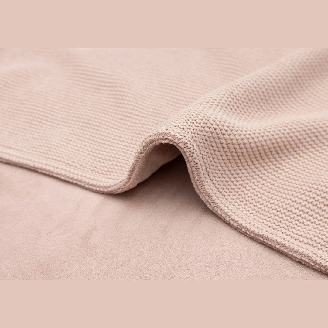 Jollein Deken Basic Knit Fleece met Naam – Gepersonaliseerd Babydeken Jollein