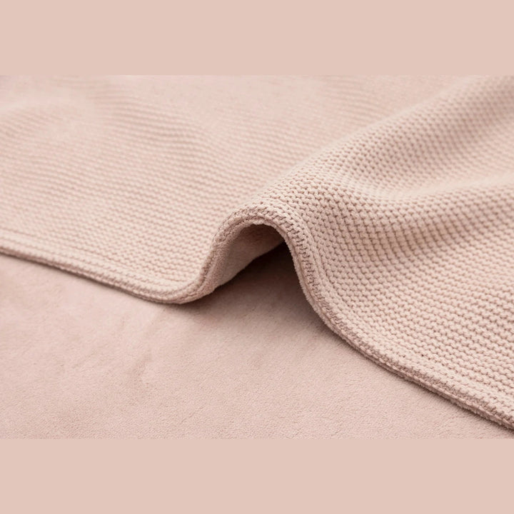 Jollein Deken Basic Knit Fleece met Naam – Gepersonaliseerd Babydeken Jollein