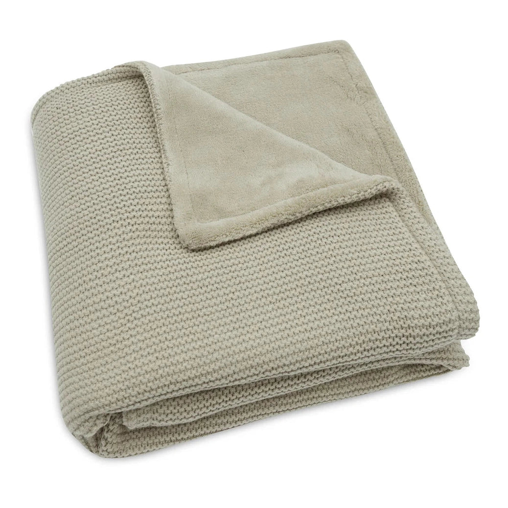 Jollein Deken Basic Knit Fleece met Naam – Gepersonaliseerd Babydeken Jollein