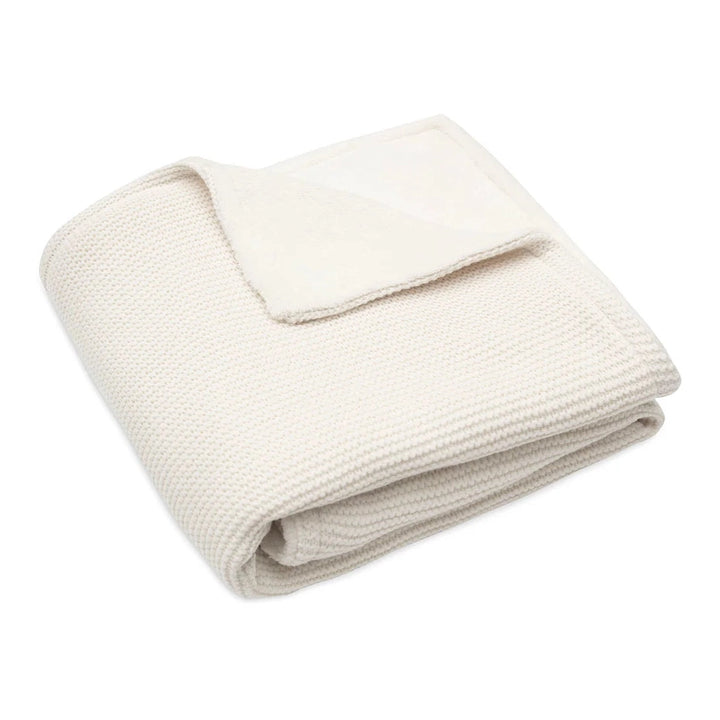 Jollein Deken Basic Knit Fleece met Naam – Gepersonaliseerd Babydeken Jollein