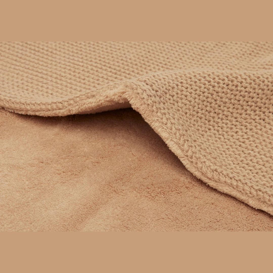 Jollein Deken Basic Knit Fleece met Naam – Gepersonaliseerd Babydeken Jollein