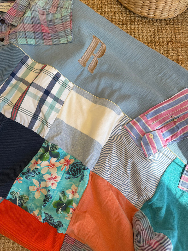 Koesterdeken van kleding van een dierbare - Memorydeken - Handgemaakt