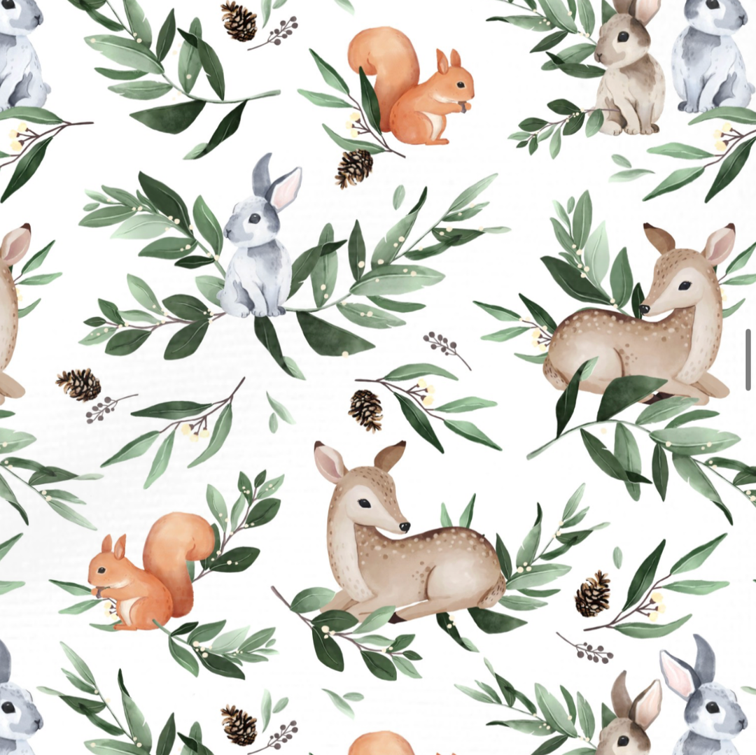 Handgemaakt Babydeken Bosdieren – Exclusieve Stoffen & met Naam Caro B Handmade