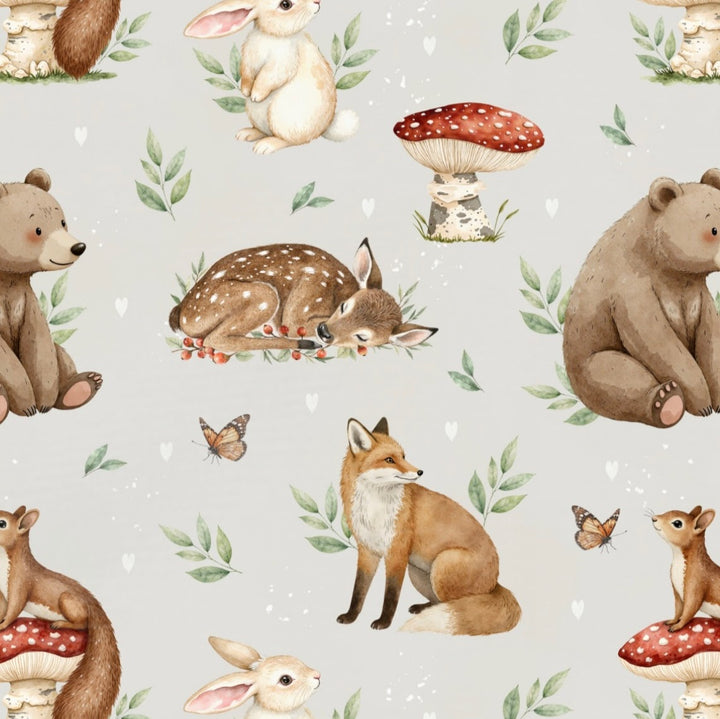 Handgemaakt Babydeken Bosdieren – Exclusieve Stoffen & met Naam Caro B Handmade