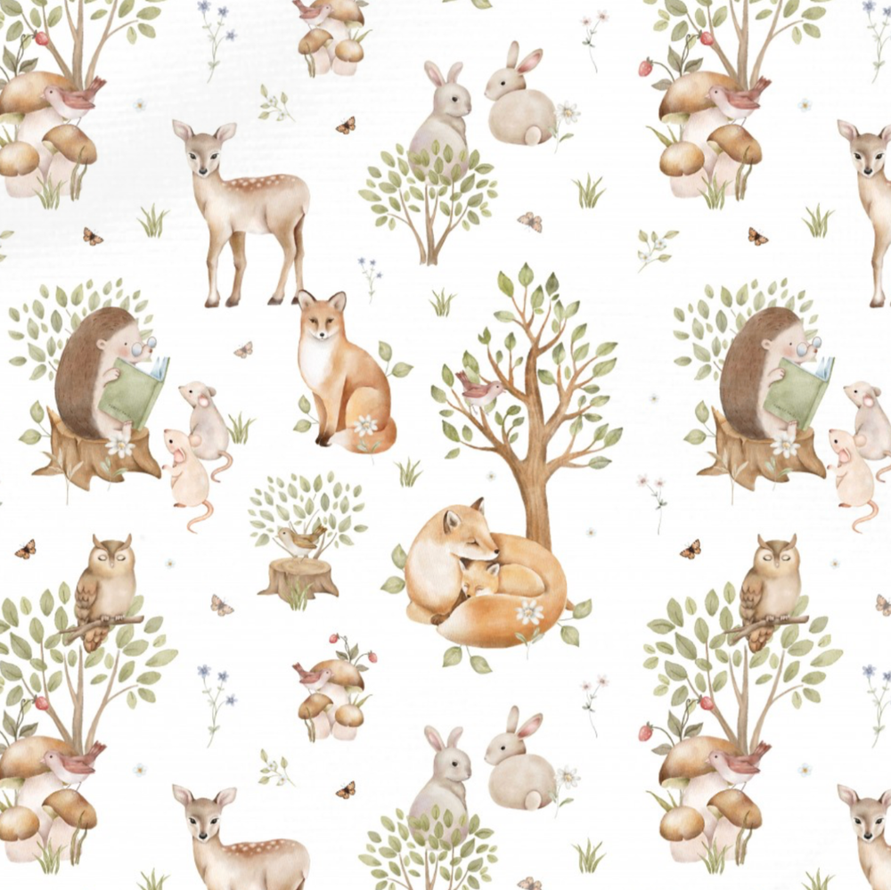 Handgemaakt Babydeken Bosdieren – Exclusieve Stoffen & met Naam Caro B Handmade