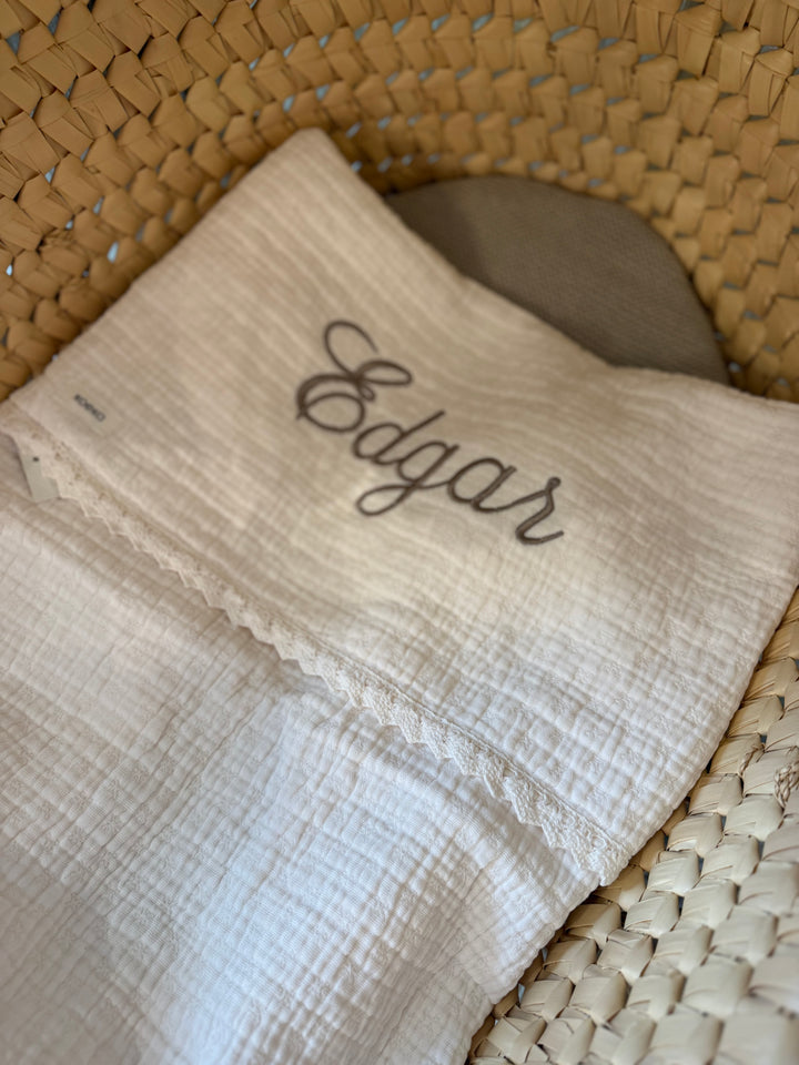 Koeka Babydeken Lace Elba met Naam - Borduren