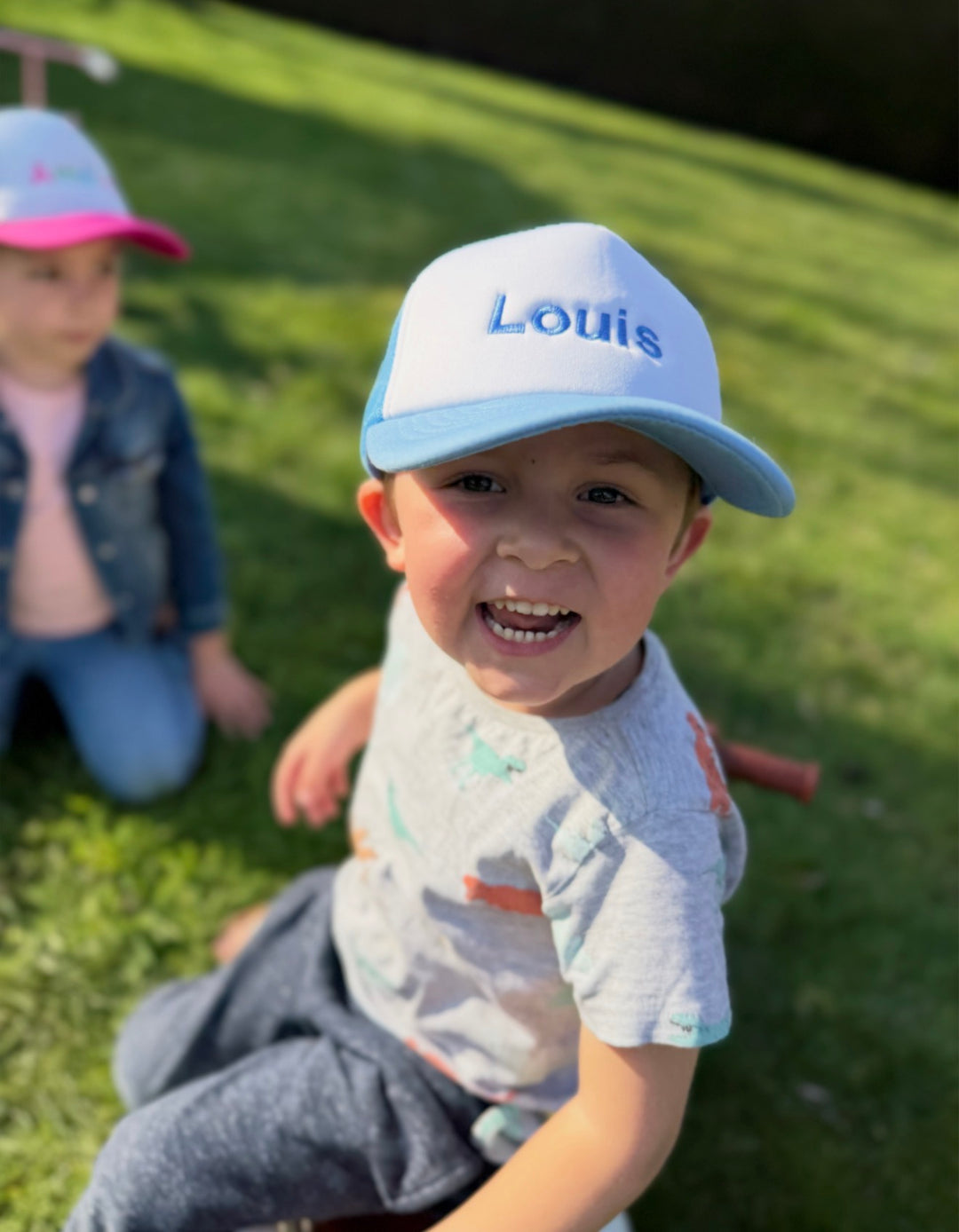 Trucker Kinderpet met Naam - Borduren
