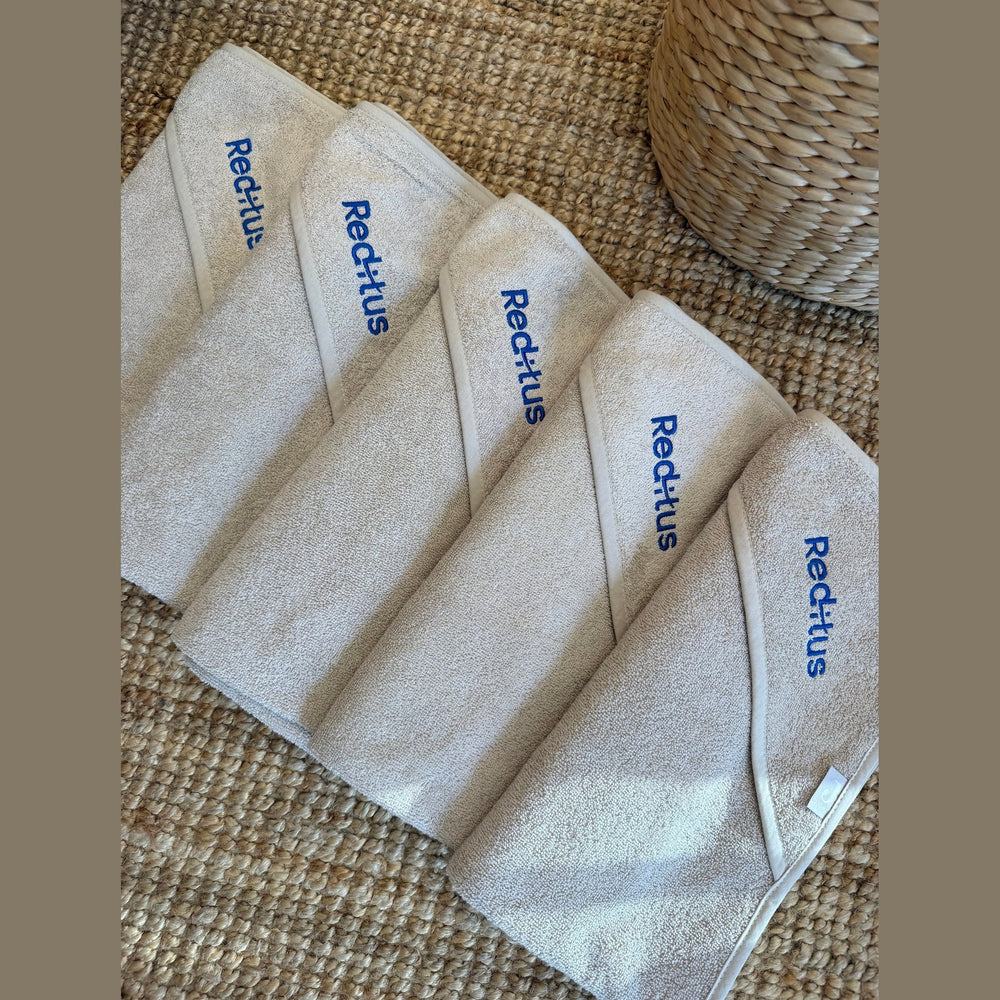 Zakelijk Pakket met bedrijfslogo - 5 badcapes Caro B Handmade - Signature Collection