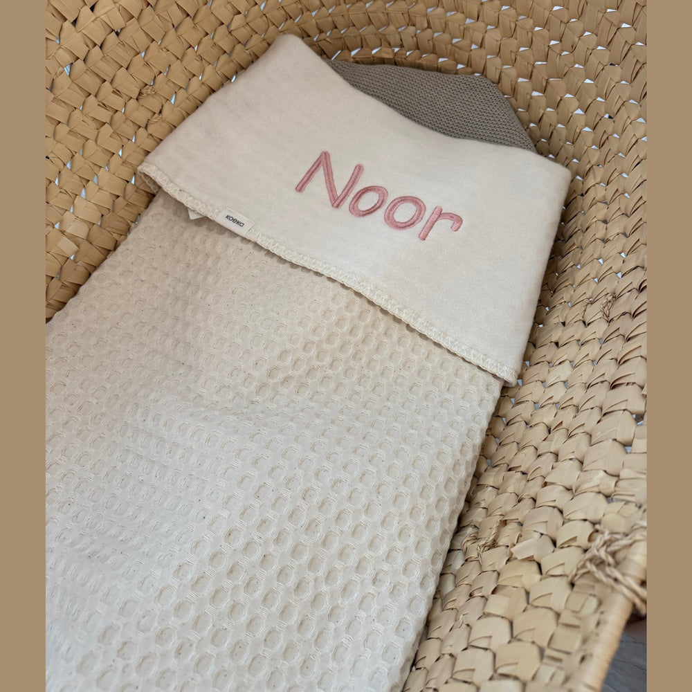 Koeka Babydeken Cotton Fleece Wafel Amsterdam met Naam - Borduren Koeka