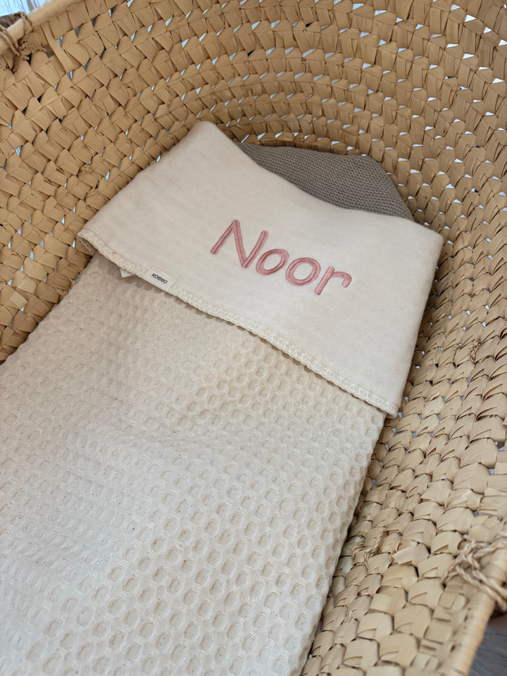 Koeka Babydeken Cotton Fleece Wafel Amsterdam met Naam - Borduren