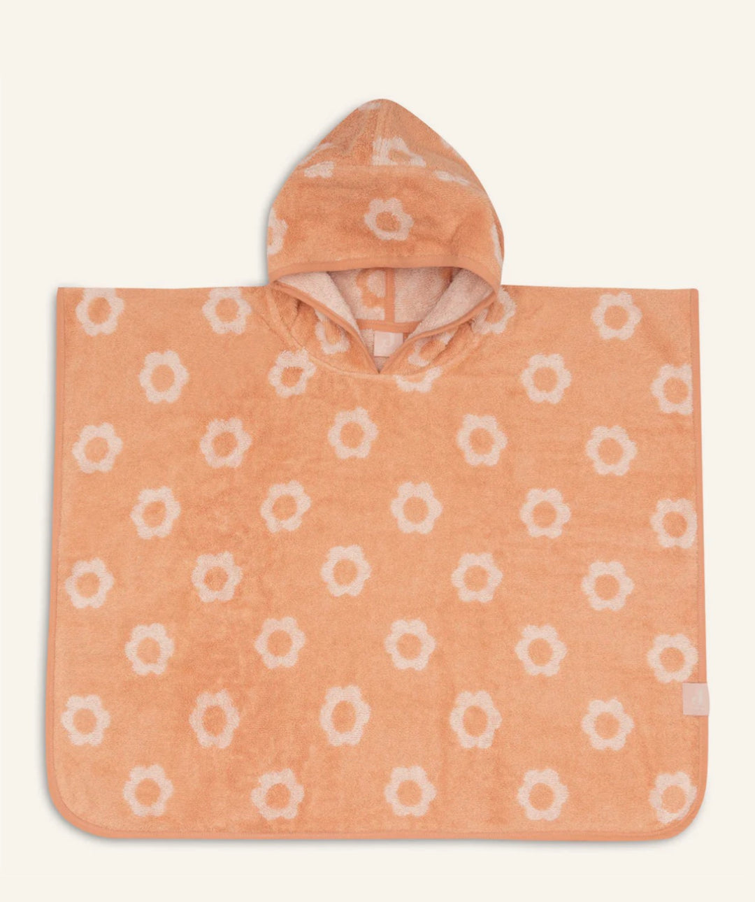 Jollein Badponcho met Naam - Borduren - Jacquard