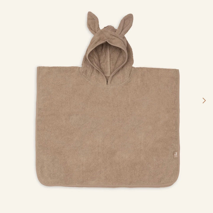 Jollein Badponcho in badstof met naam - Borduren Jollein