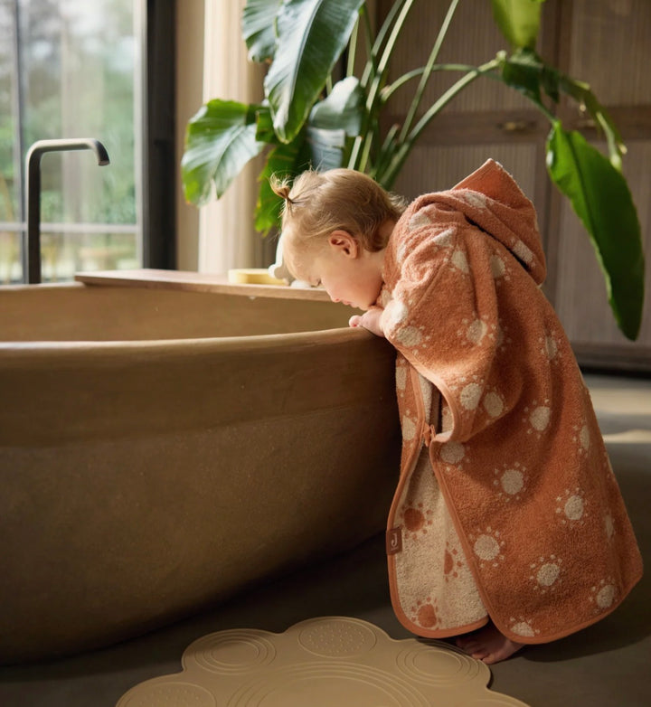 Jollein Badponcho met Naam - Borduren - Jacquard