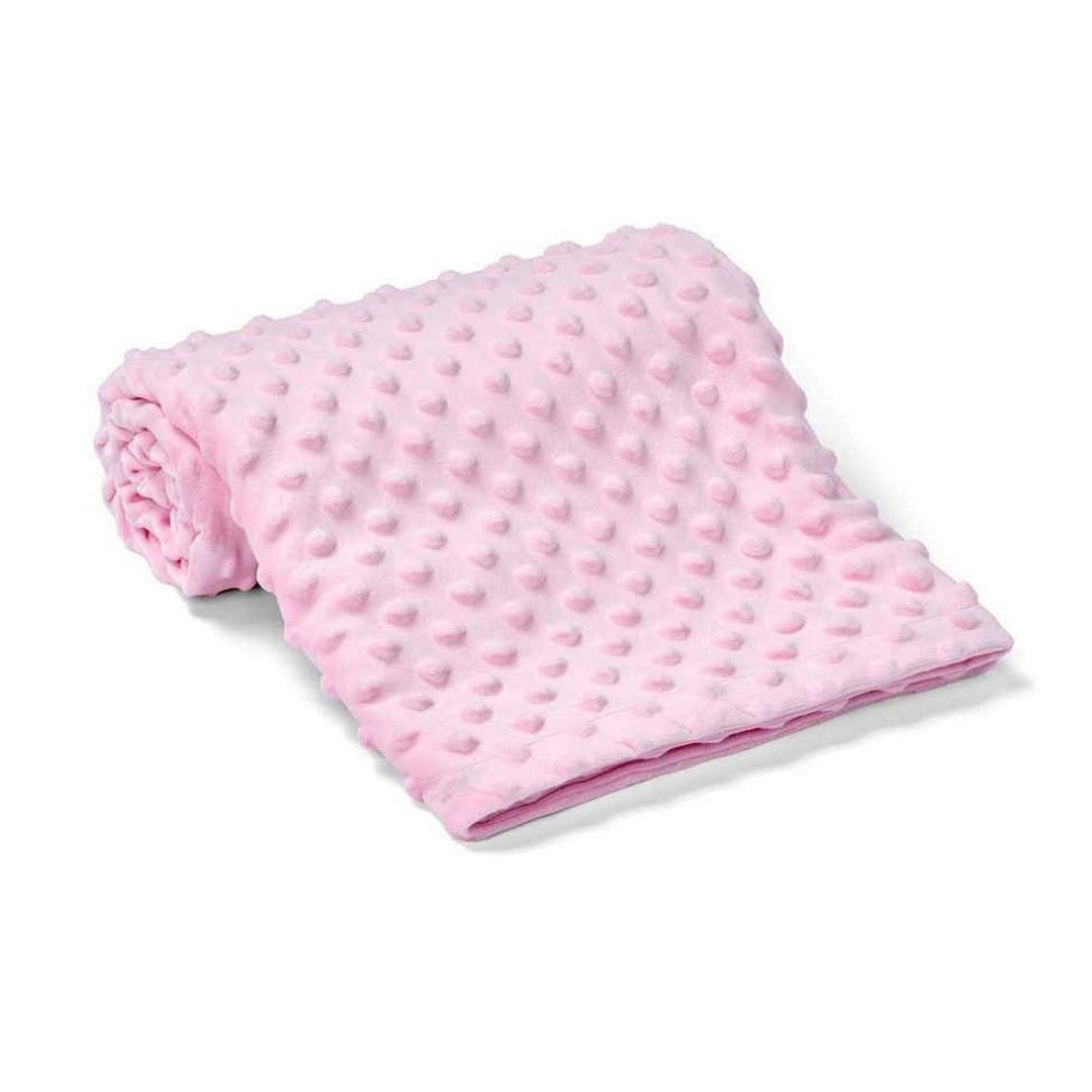 Babydeken met naam - Minkystof Caro B Handmade