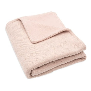 Babydeken Grain Knit met Fleece & Naam - Borduren - Jollein Jollein