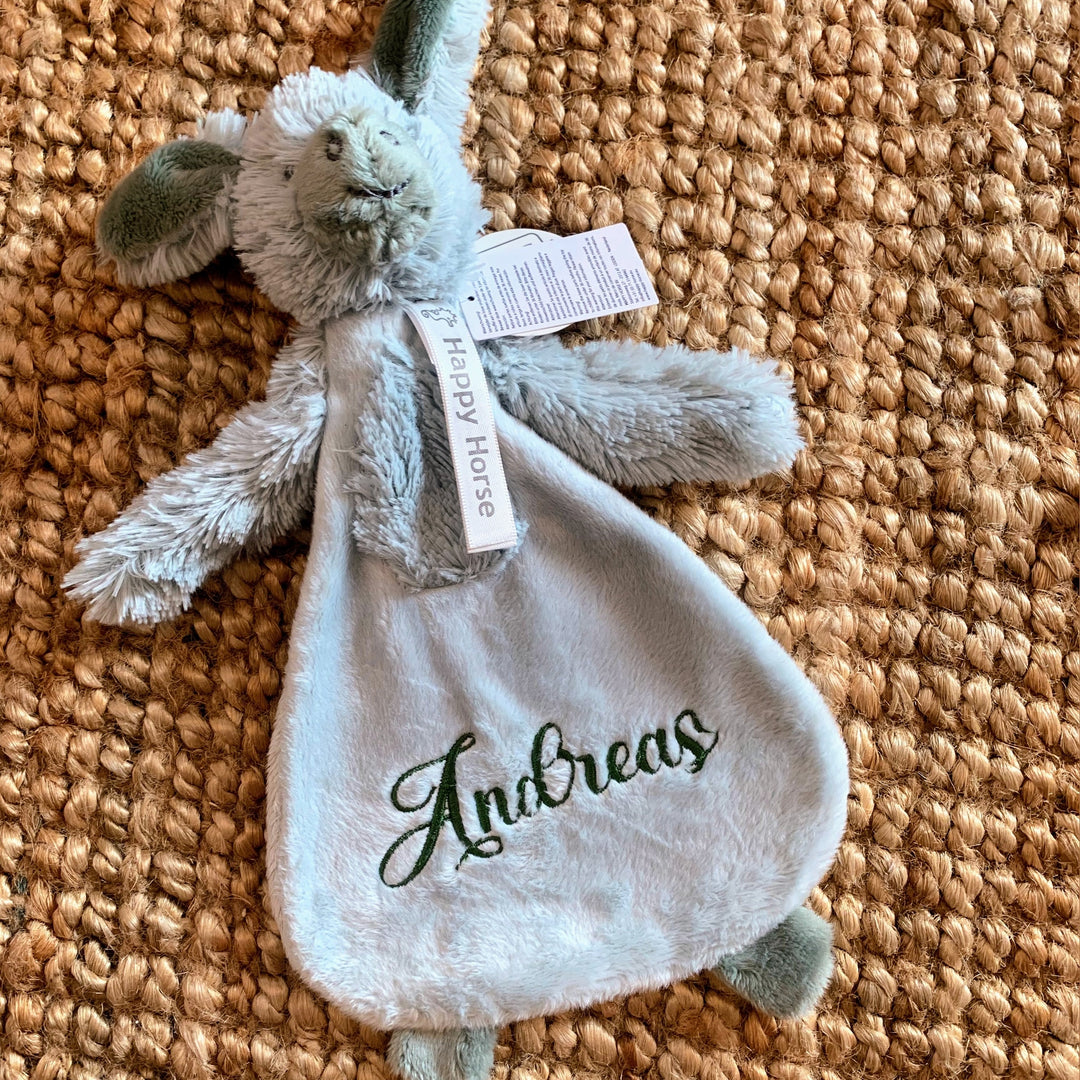 Happy Horse Donkey Diego met Naam - Borduren Happy Horse