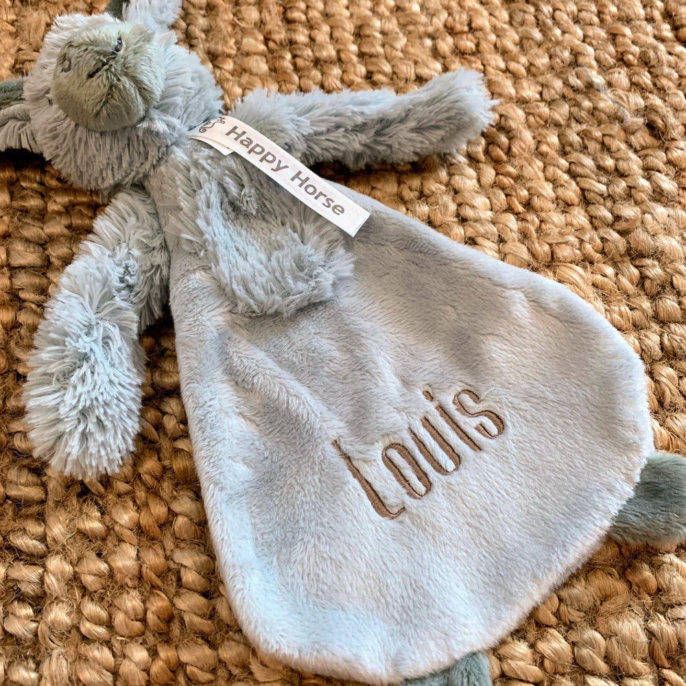 Happy Horse Donkey Diego met Naam - Borduren Happy Horse