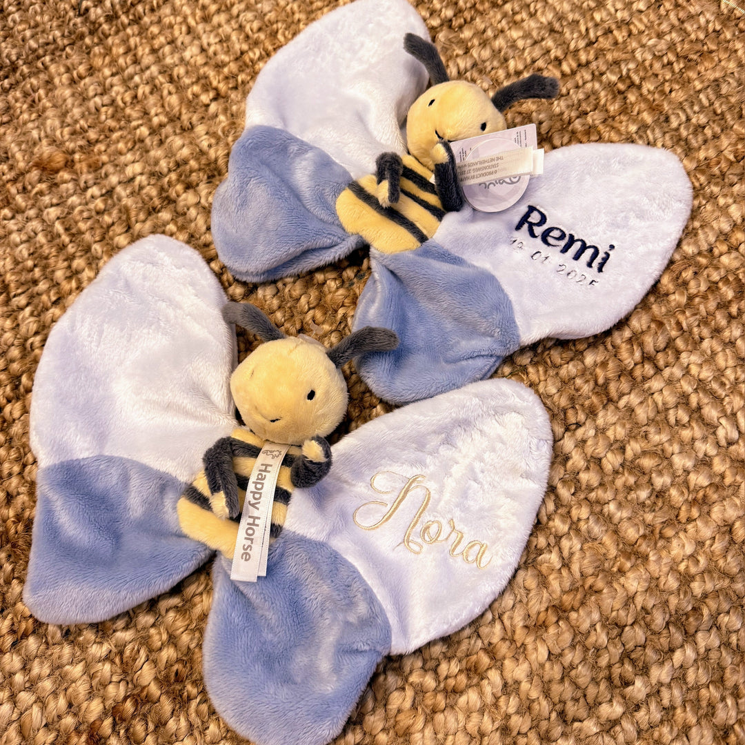 Happy Horse Bee Benja Tuttle met Naam - Borduren Happy Horse