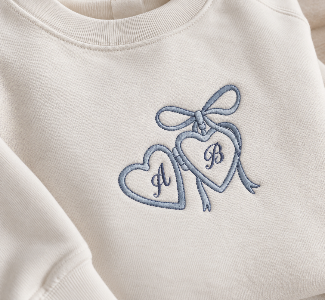 Medaillon sweater met initialen