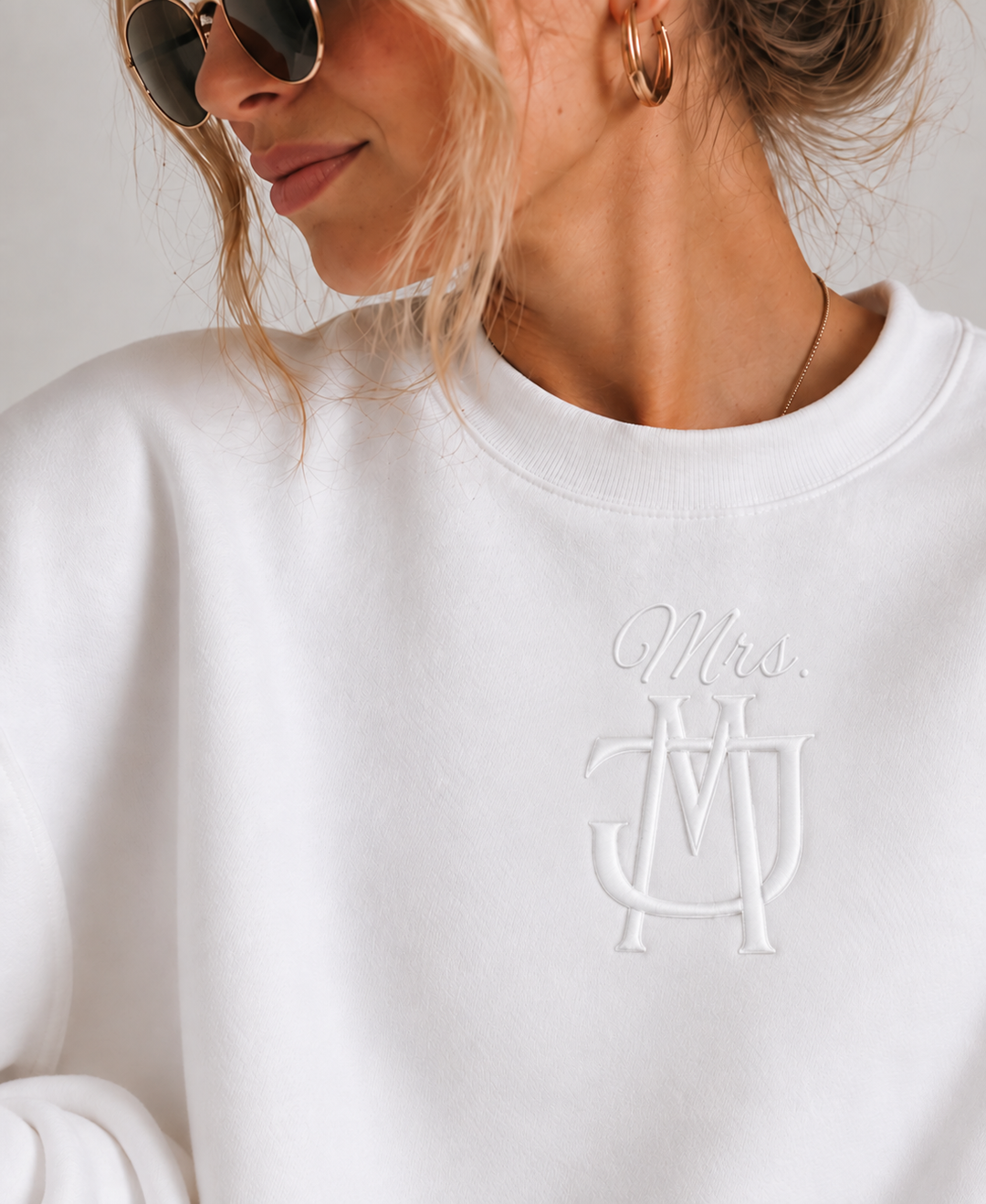 MRS sweater met initialen - Gepersonaliseerd trouwfeest