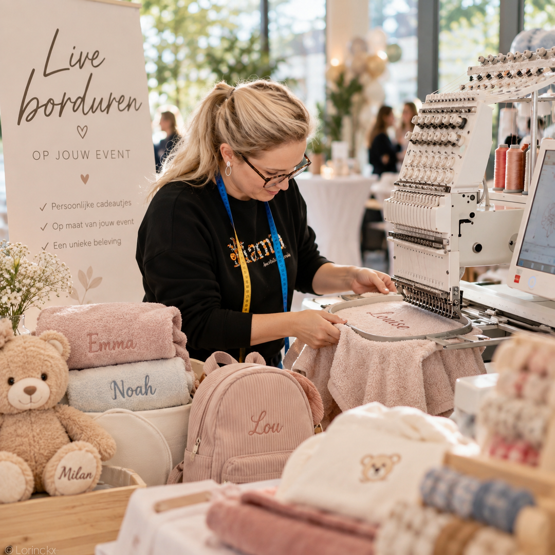 Live borduren op jouw event/bedrijf
