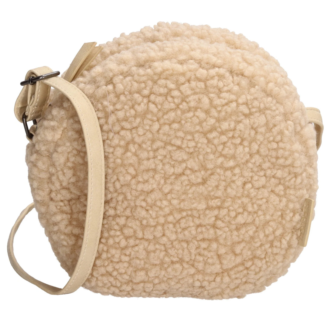 Geborduurde Schoudertas - Teddy Beige Caro B Handmade