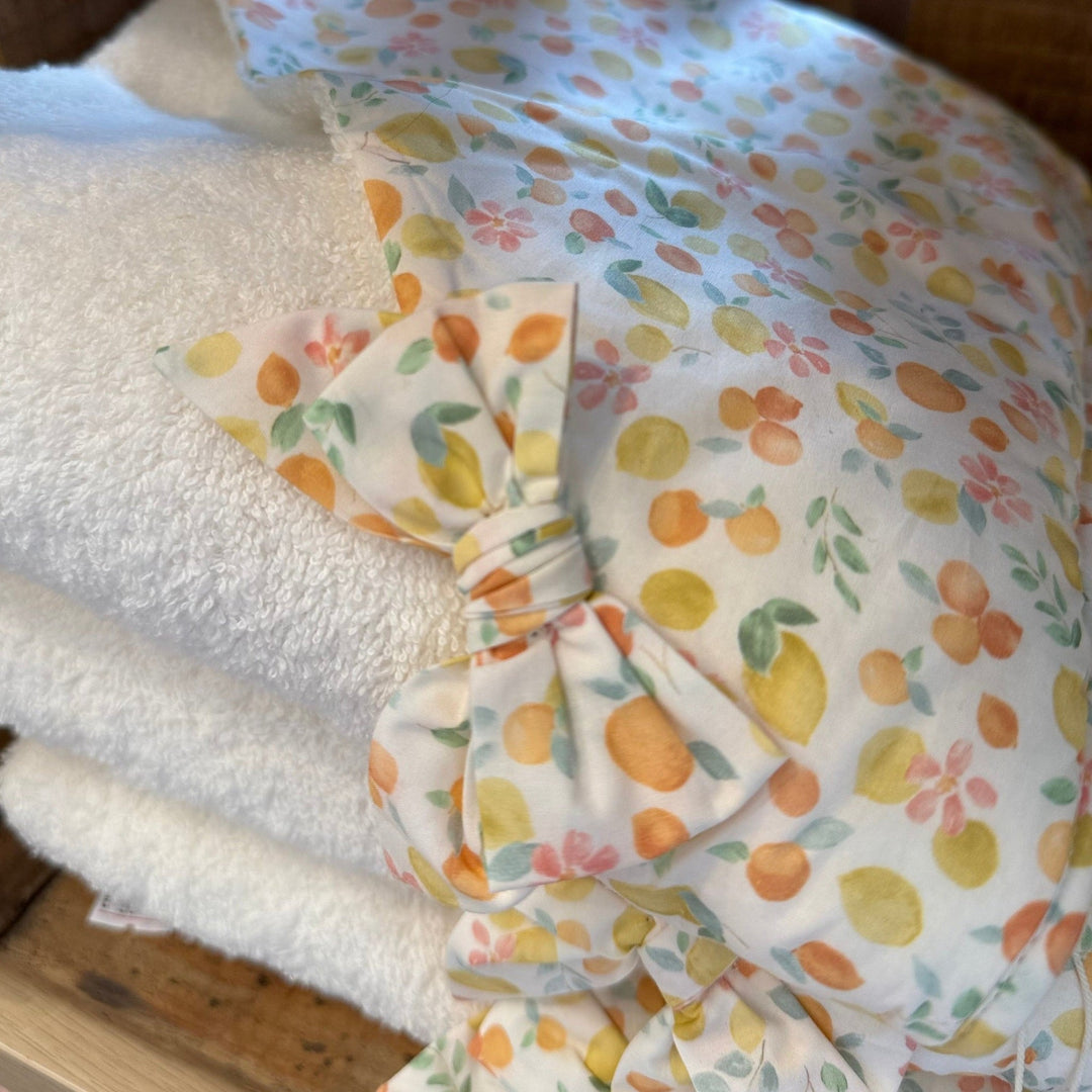 Badcape met Naam - Citrus Baby Gi