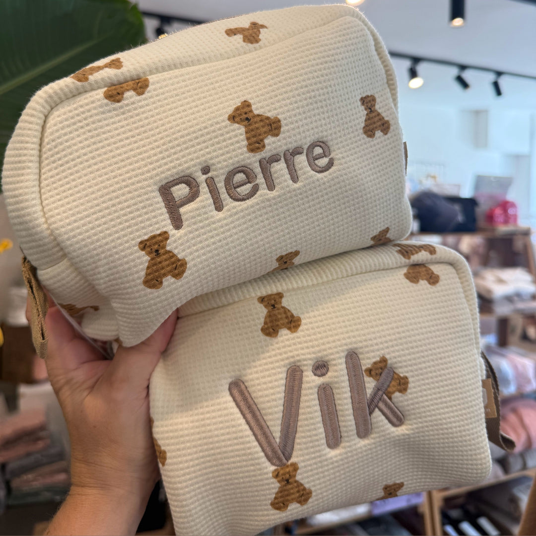 Toilettas met naam - Beertjes - Jollein Jollein