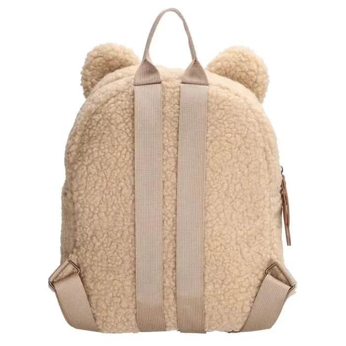 Teddy Kinderrugzak met bereoortjes Geborduurd met naam Kleuter peu Caro B Handmade
